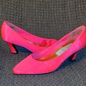 Pink Mootsies Tootsies Woman's Mid-High Heel Shoes Size 7.5
